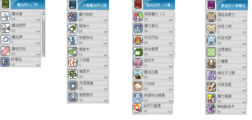 冒险岛魔法师加点攻略